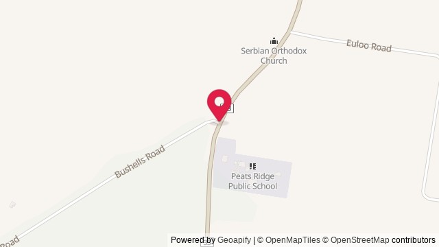 Map showing Peats Ridge