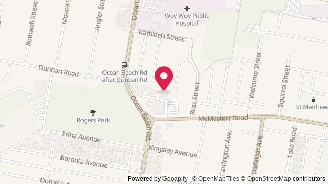 Map showing Peninsula Theatre