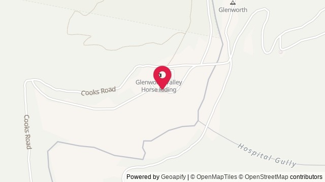Map showing Glenworth Valley