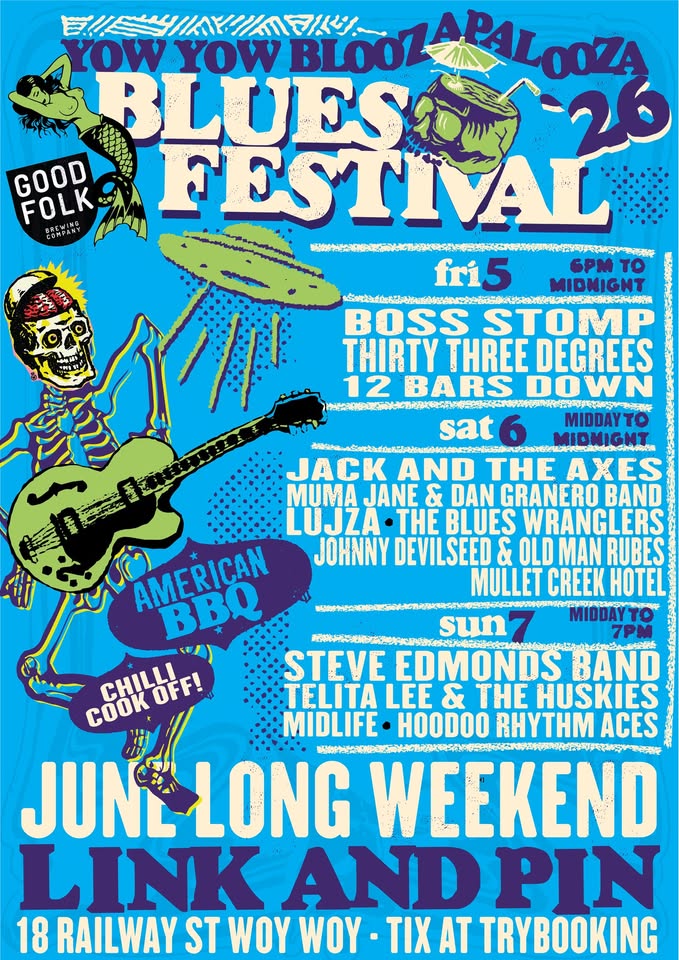 Link & Pin Blues Fest! Yow Yow Bloozapalooza 2026