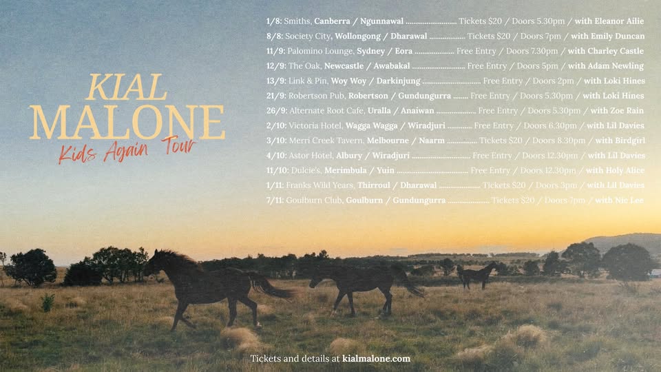 Kial Malone 'Kids Again Tour'