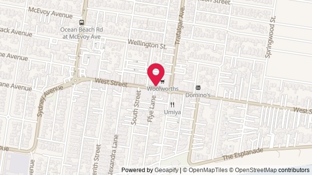 Map showing Umina Beach Library