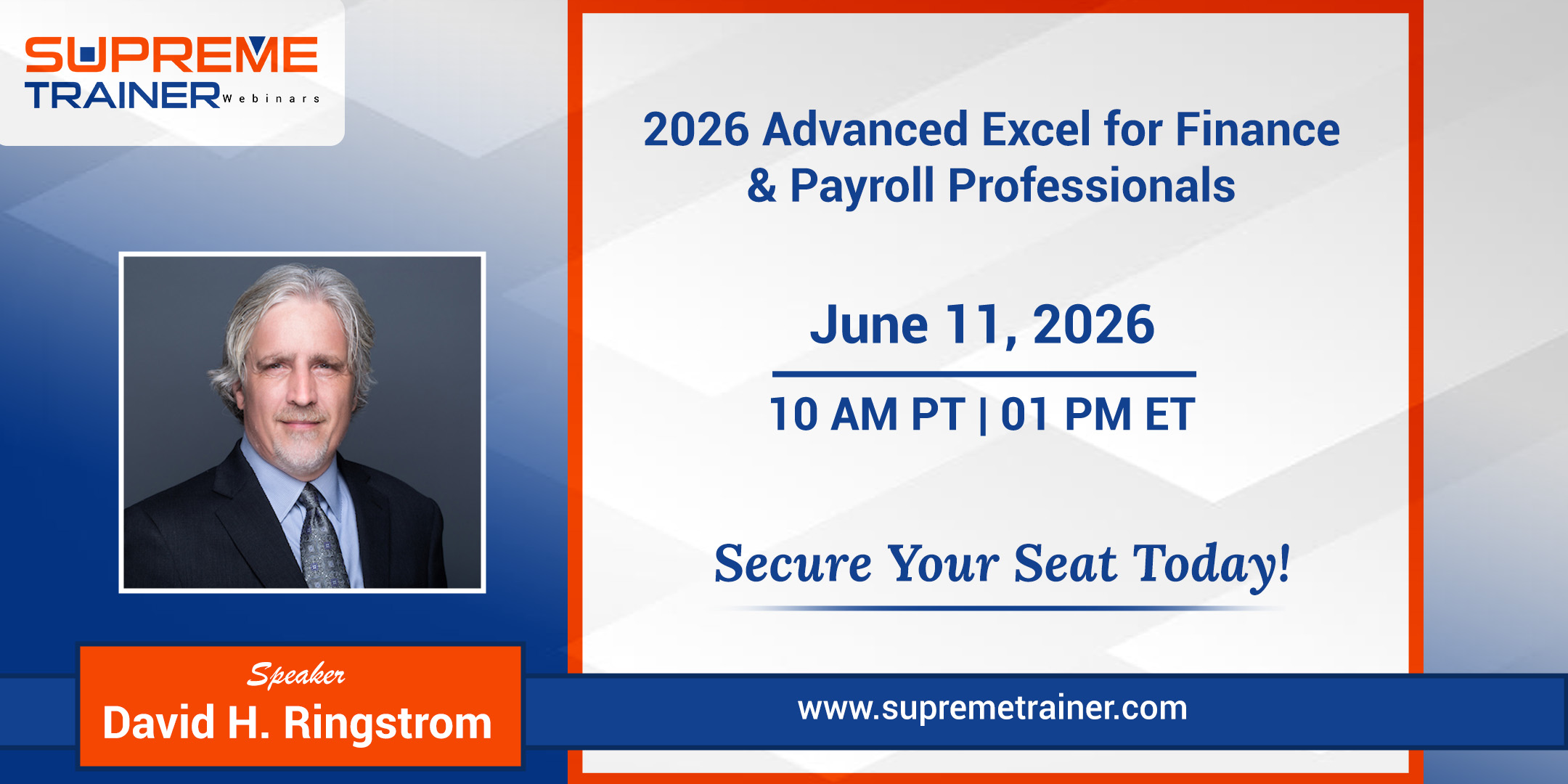 2026 Advanced Excel for Finance & Payroll Professionals