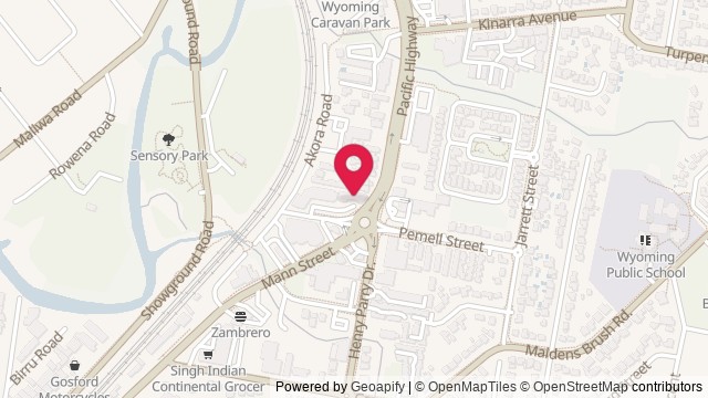 Map showing Luca Coffee