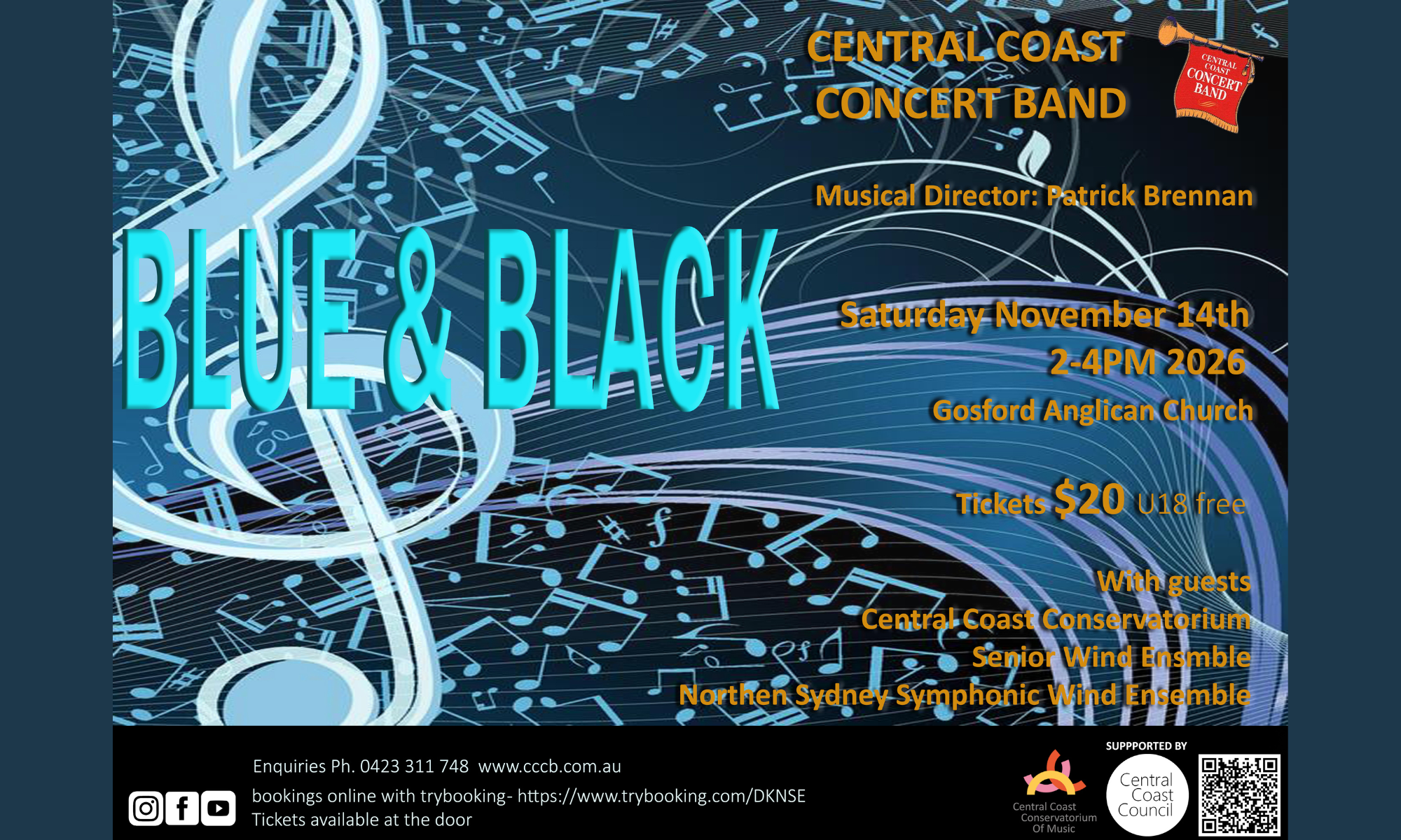 Central Coast Concert Band | Blue And Black