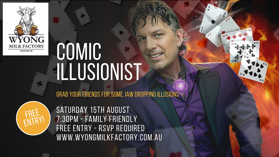 Free Comic Illusionist Magic Show