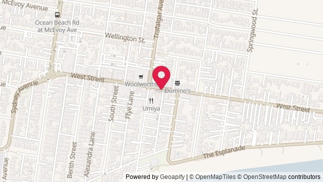 Map showing Centered Ceramics