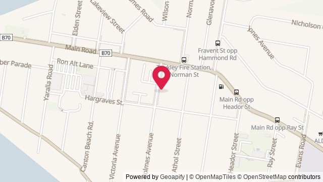 Map showing The Ary Toukley