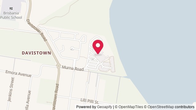 Map showing Davistown RSL