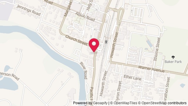 Map showing Royal Hotel