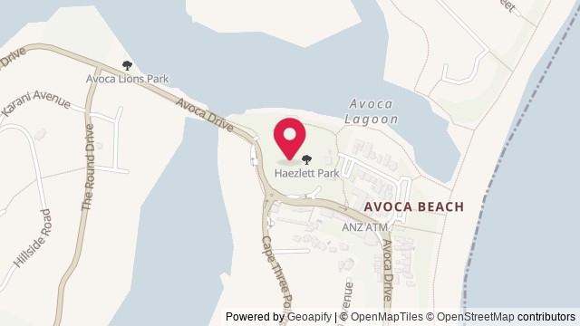 Map showing Heazlett Park Foreshore