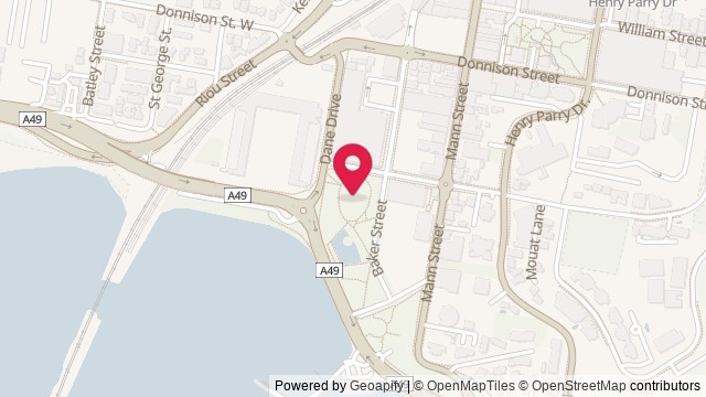 Map showing Gosford Leagues Club Park
