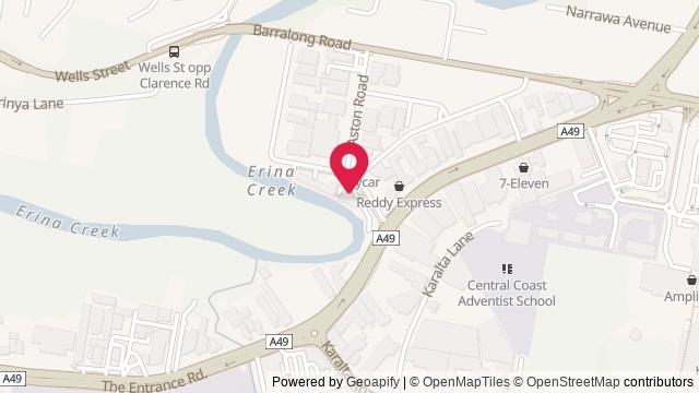 Map showing Woodport Hotel