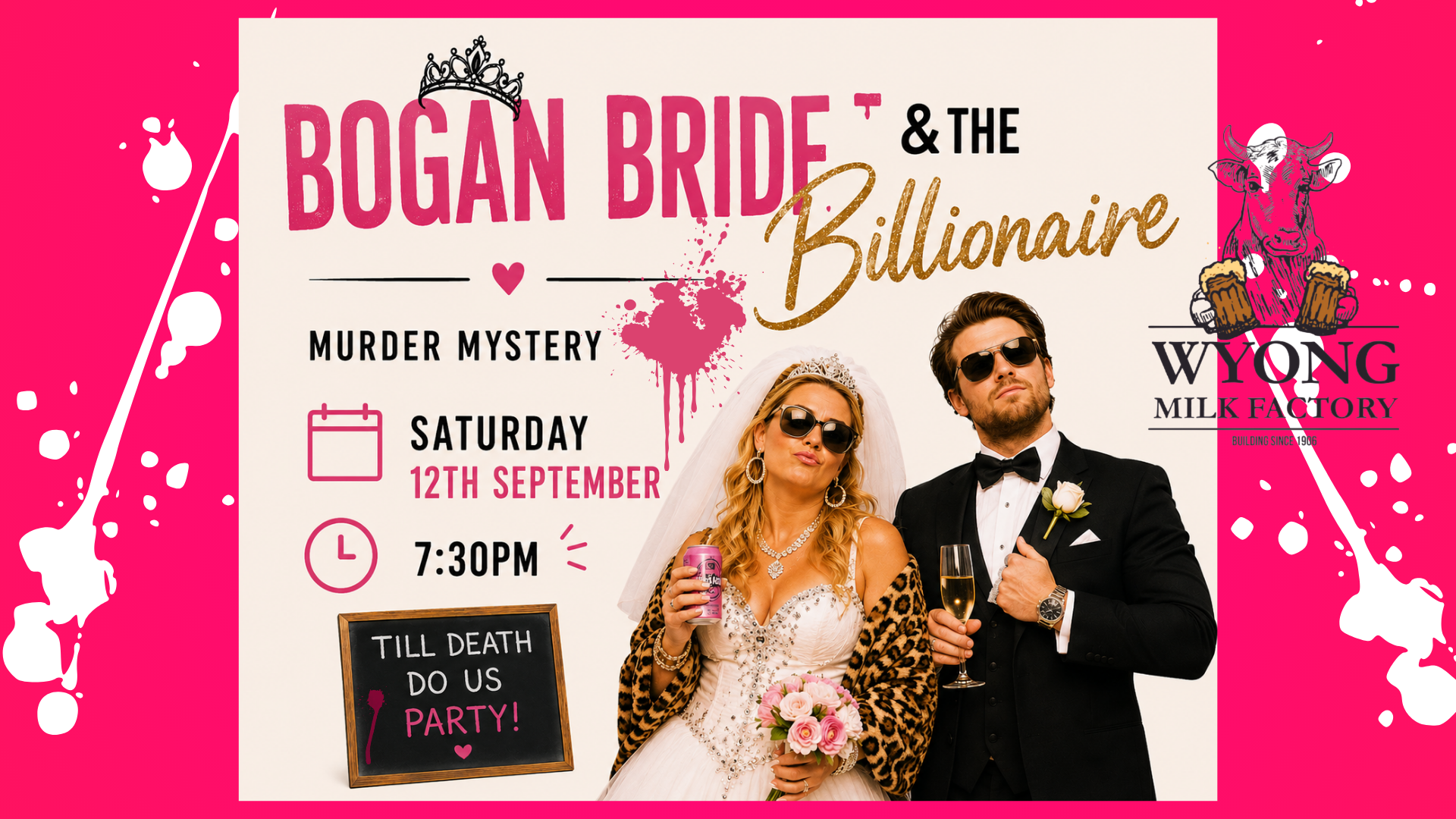 Murder Mystery Night | BOGAN BRIDE & THE BILLIONAIRE