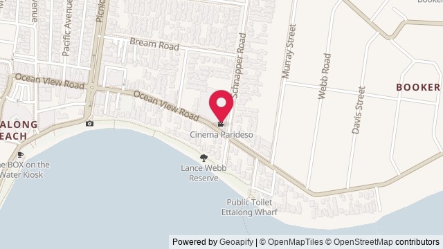 Map showing Cinema Paradisio