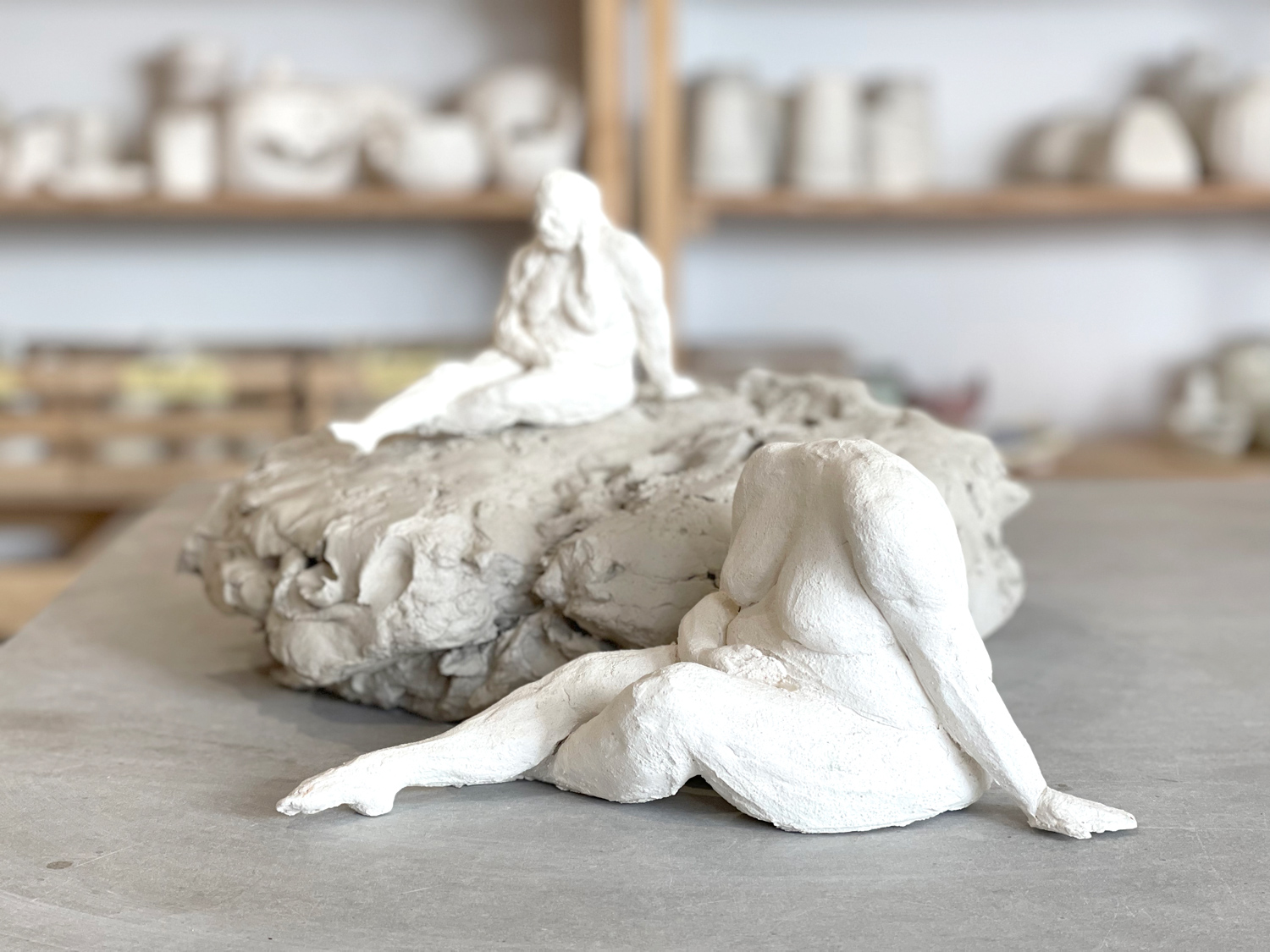 Figurative Sculpture with Life Model