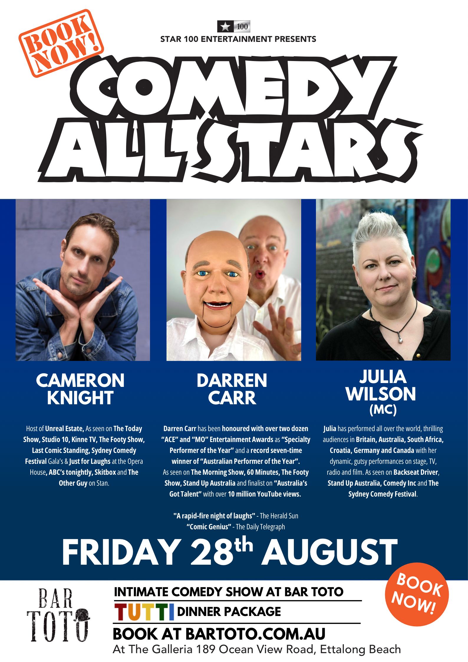 Comedy All Stars at Bar Toto