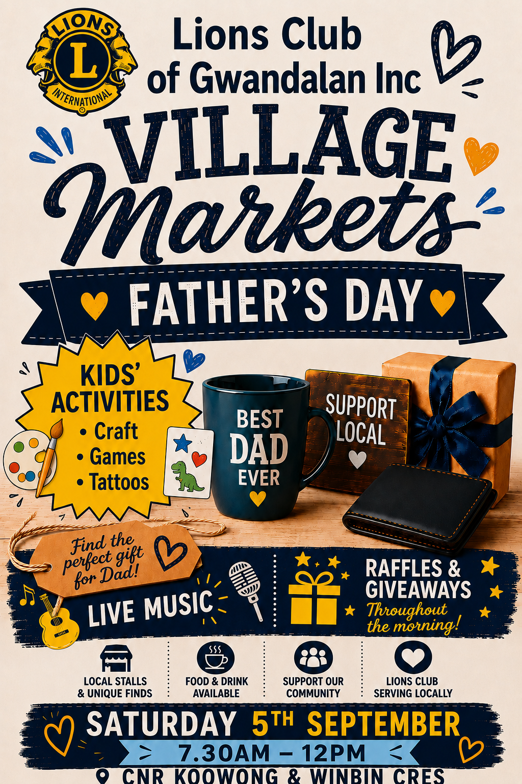 Gwandalan Lions Father's Day Village Market