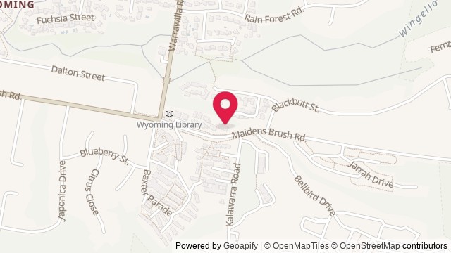 Map showing Wyoming Community Centre