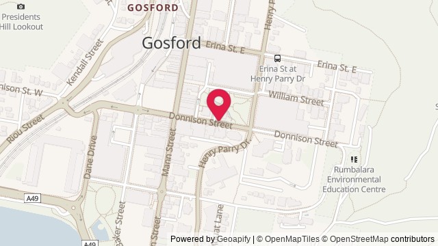 Map showing The Grove Stage — Donnison Street