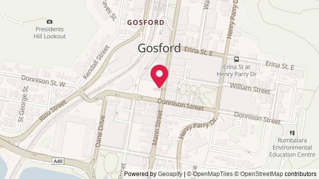Map showing Archies